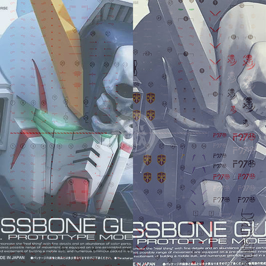 RG Crossbone Gundam X1/X2 Waterslide Decals [Fluorescent] - ShokuninGunpla