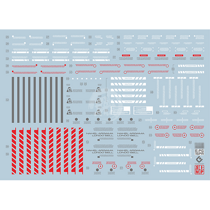 PG Unicorn Perfectibility Waterslide Decals [Red Ver.] - ShokuninGunpla