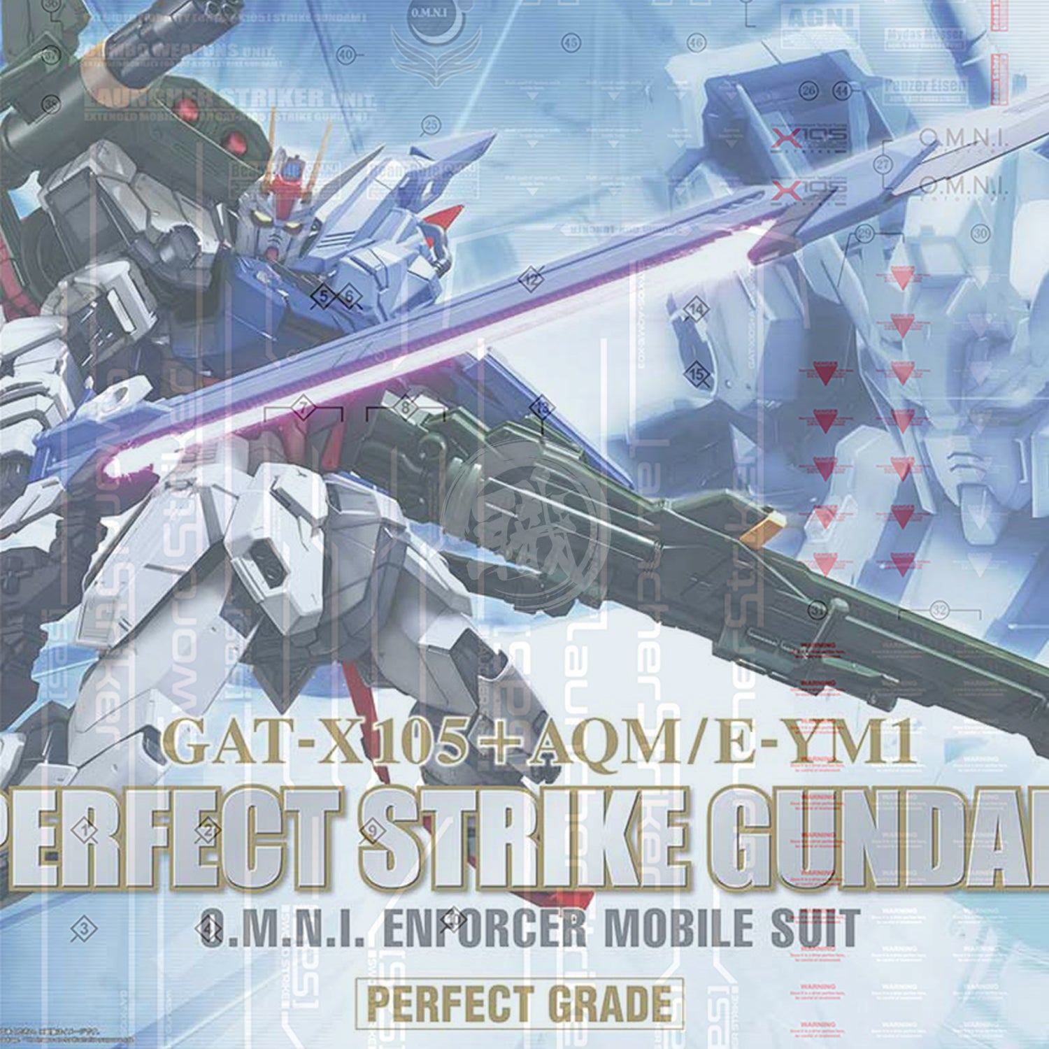 EVO Studio - PG Perfect Strike Gundam Waterslide Decals [Fluorescent] - ShokuninGunpla
