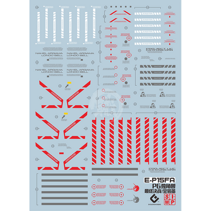 EVO Studio - PG Full Armor Unicorn Gundam Waterslide Decals - ShokuninGunpla