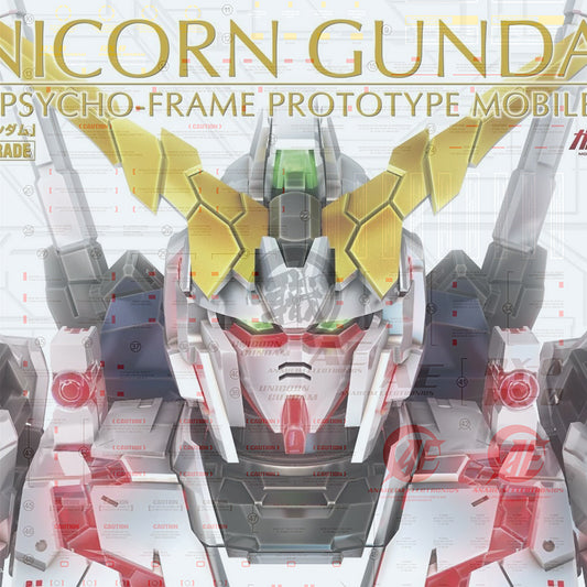 PG Unicorn Gundam Waterslide Decals [Fluorescent] - ShokuninGunpla