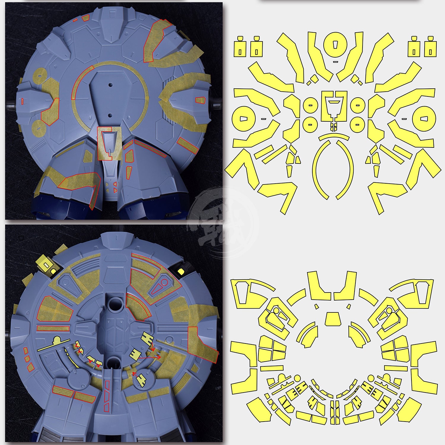 Pre-Cut Masking Tape for MG Providence Backpack - ShokuninGunpla