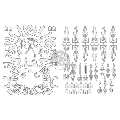 Pre-Cut Masking Tape for MG Providence Backpack - ShokuninGunpla