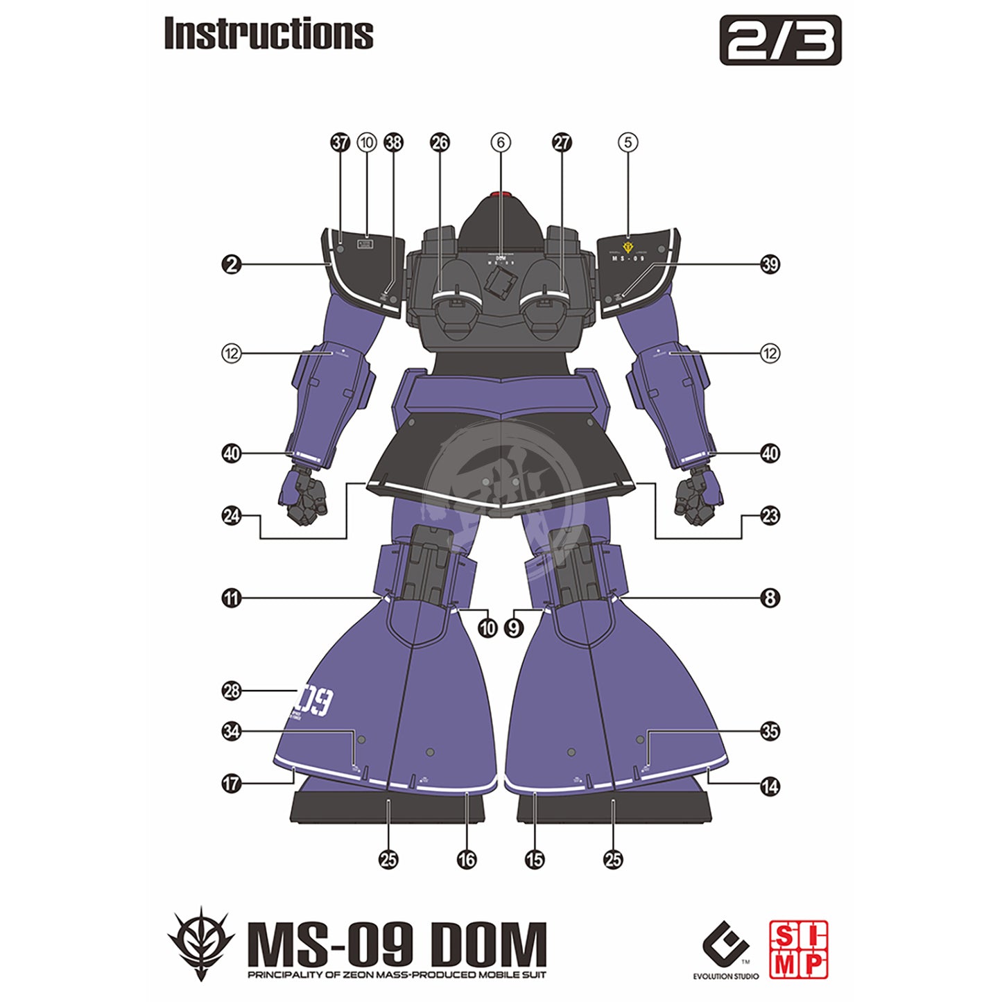 MG Dom Waterslide Decals [Fluorescent] - ShokuninGunpla