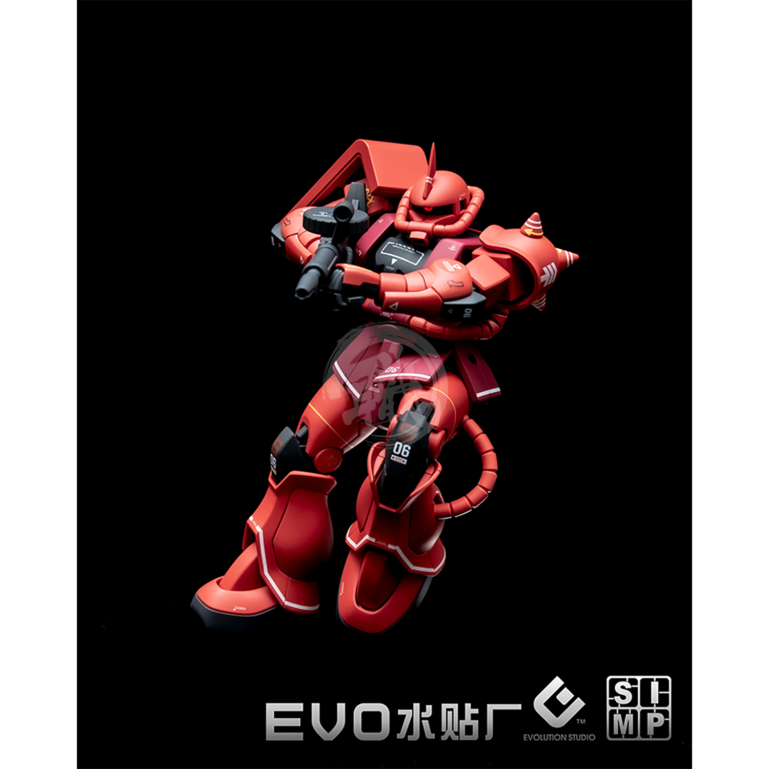 HG Char's Zaku II Waterslide Decals [Fluorescent] - ShokuninGunpla