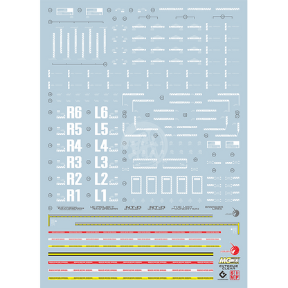 MGEX Unicorn Gundam Ver.Ka Waterslide Decals [Fluorescent] - ShokuninGunpla