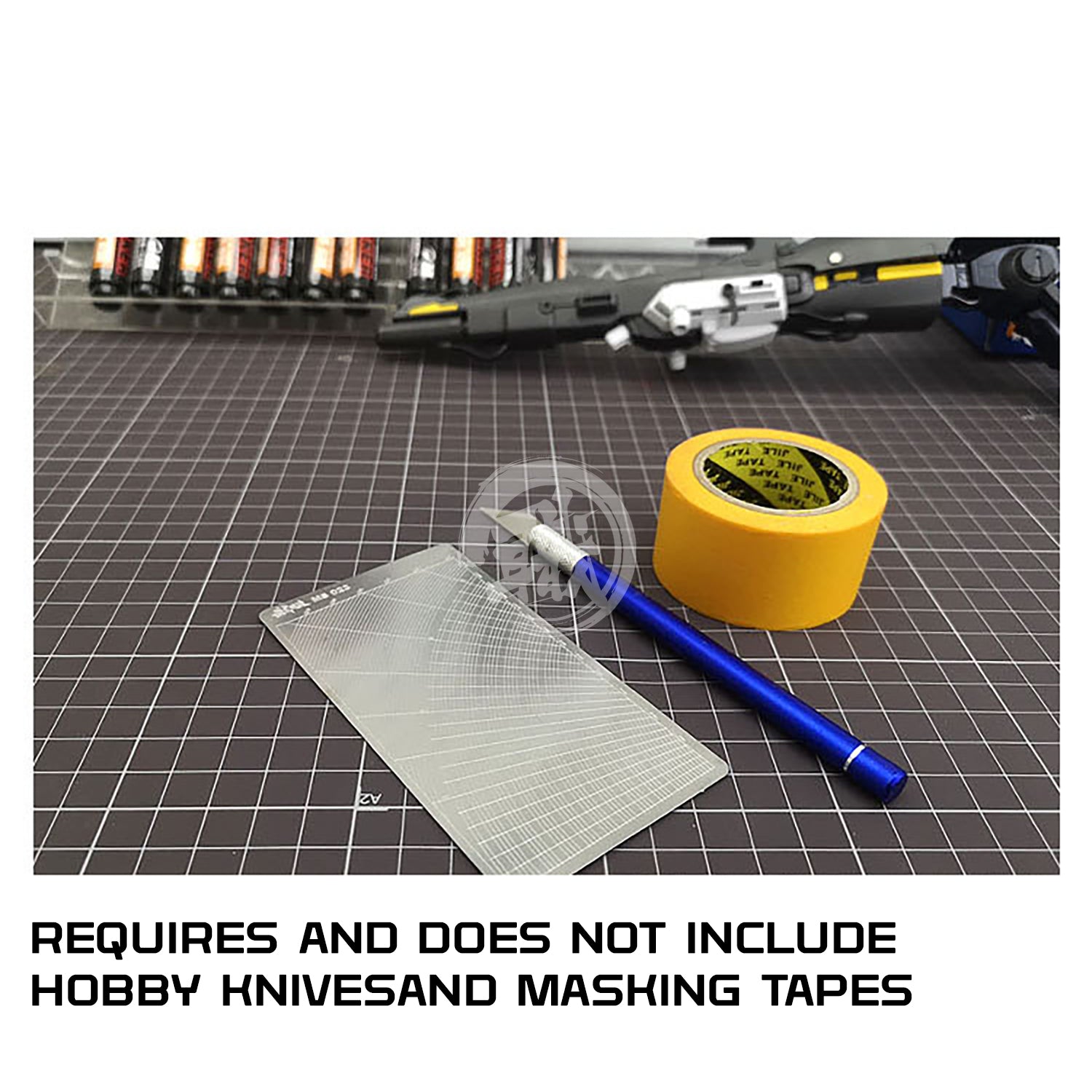 MSWZ - Masking Tape Cutting Template [Curves] - ShokuninGunpla