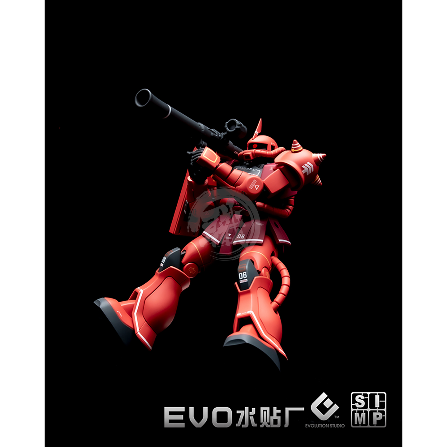 HG Char's Zaku II Waterslide Decals [Fluorescent] - ShokuninGunpla