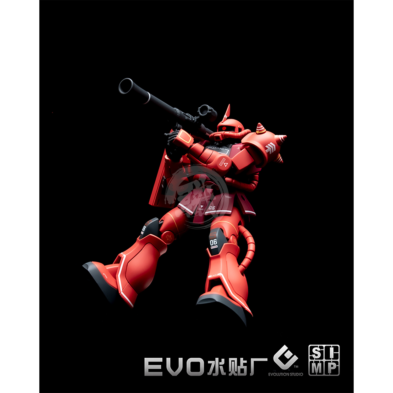 HG Char's Zaku II Waterslide Decals [Fluorescent] - ShokuninGunpla