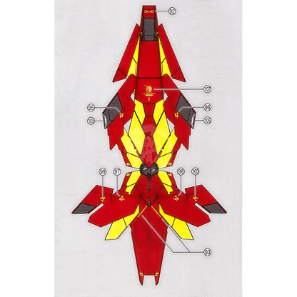 EVO Studio - PG Unicorn Gundam [China Red] Waterslide Decals - ShokuninGunpla