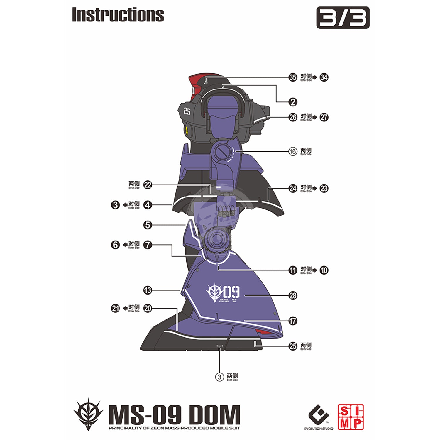 MG Dom Waterslide Decals [Fluorescent] - ShokuninGunpla