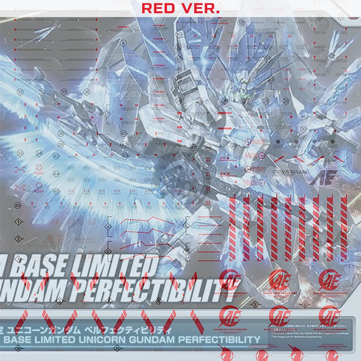 MG Unicorn Perfectibility Waterslide Decals [Red Ver.] - ShokuninGunpla