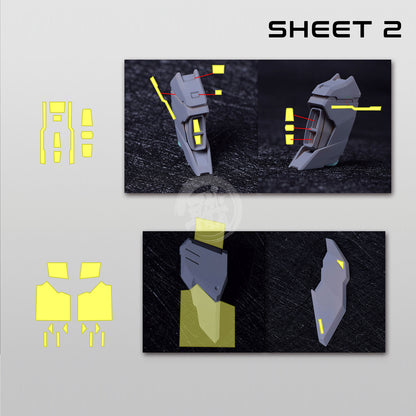 Pre-Cut Masking Tape for Fortune Meow's Studio Justice Resin Conversion Kit - ShokuninGunpla