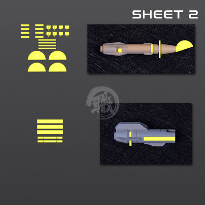 Pre-Cut Masking Tape for Fortune Meow's Studio Justice Resin Conversion Kit - ShokuninGunpla