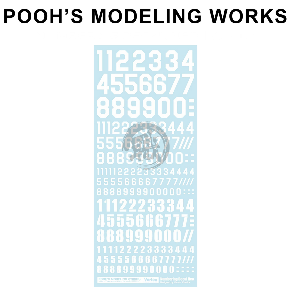 Numbering Decal Neo [White]