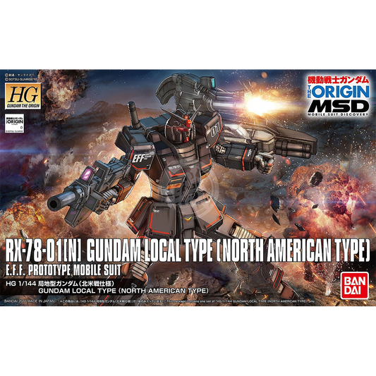 Bandai - HG Gundam Local Type [North American Type] [GTO] - ShokuninGunpla
