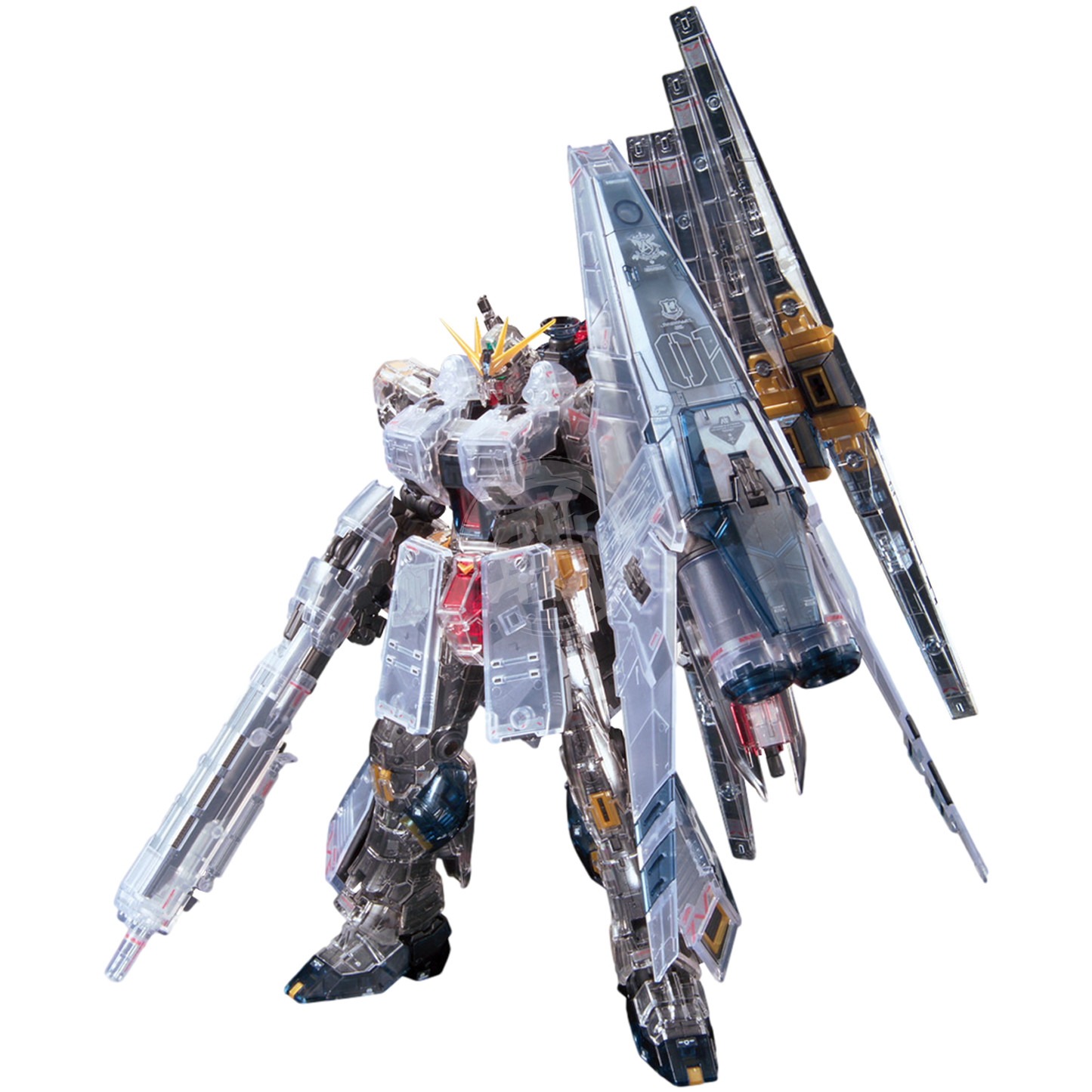 RG Nu Gundam [H.W.S] [Mechanical Clear] - ShokuninGunpla