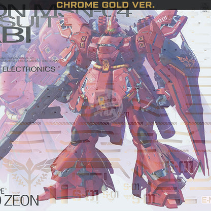 MG Sazabi Ver.Ka Waterslide Decals [Chrome Gold Ver.] - ShokuninGunpla