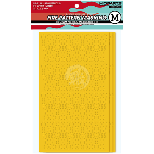 Fire Pattern Masking Sheet [Medium] - ShokuninGunpla