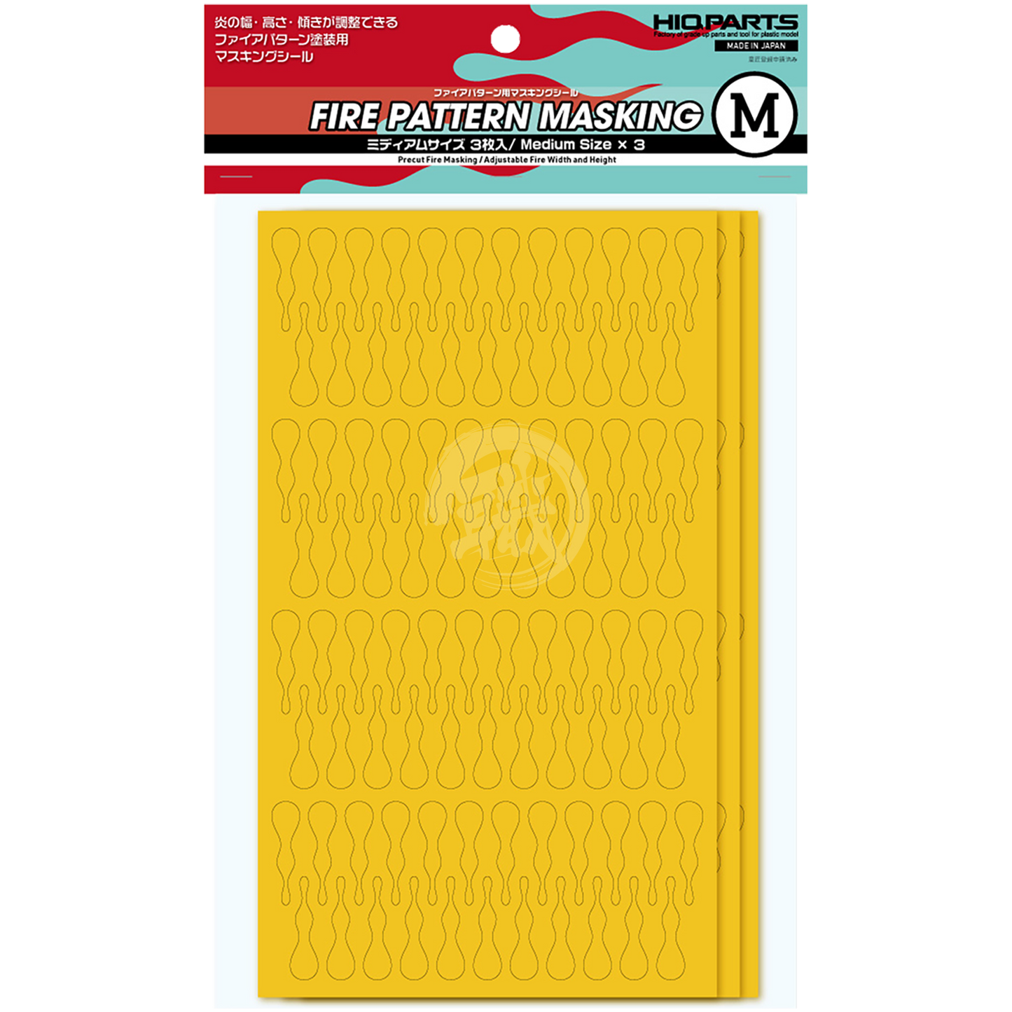 Fire Pattern Masking Sheet [Medium] - ShokuninGunpla