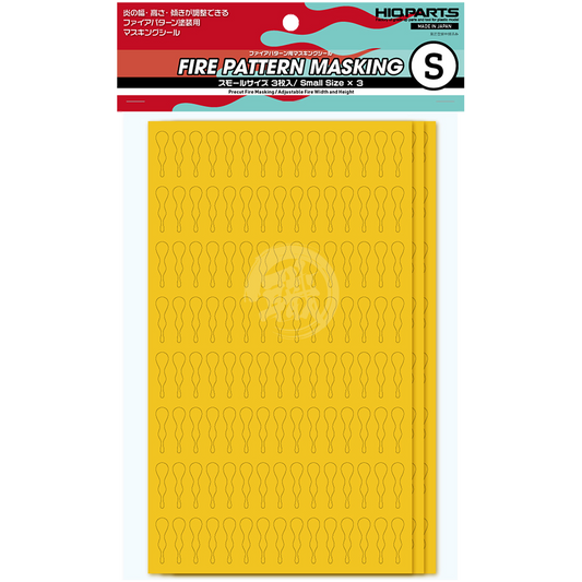 Fire Pattern Masking Sheet [Small] - ShokuninGunpla