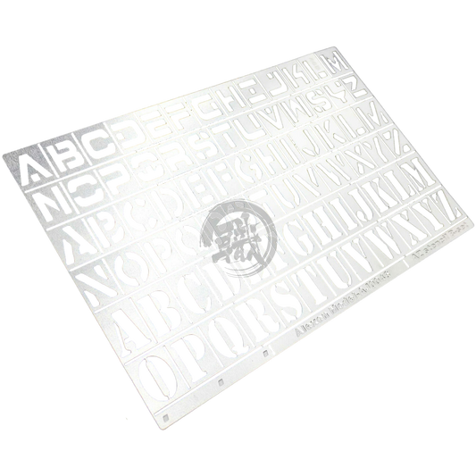 Airbrushing Stencil - Letters [AJ0046] - ShokuninGunpla