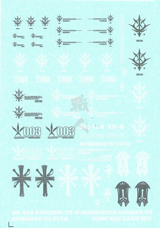 ShokuninGunpla Studio - Gundam TR-6 [Kehaar II] [ReZeon Captured Specification] Waterslide Decals - ShokuninGunpla