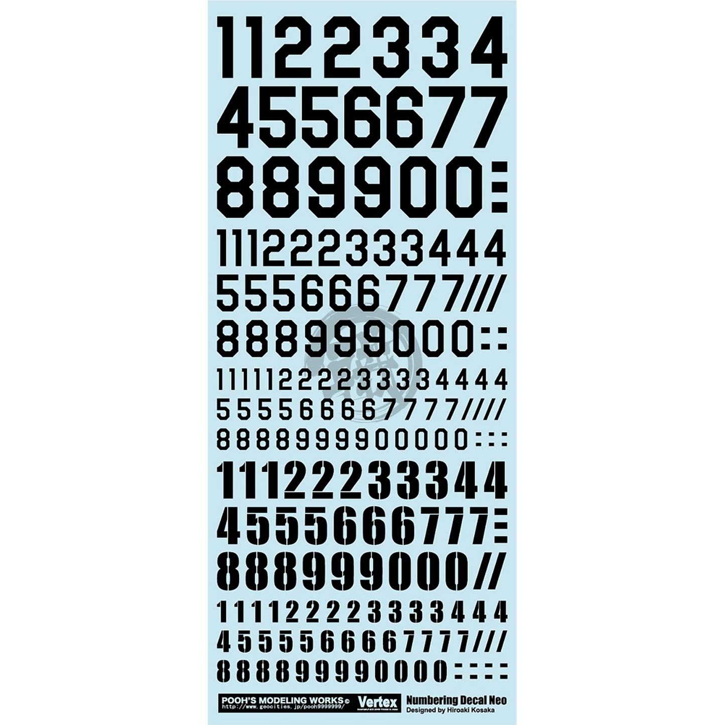 Numbering Decal Neo [Black] - ShokuninGunpla