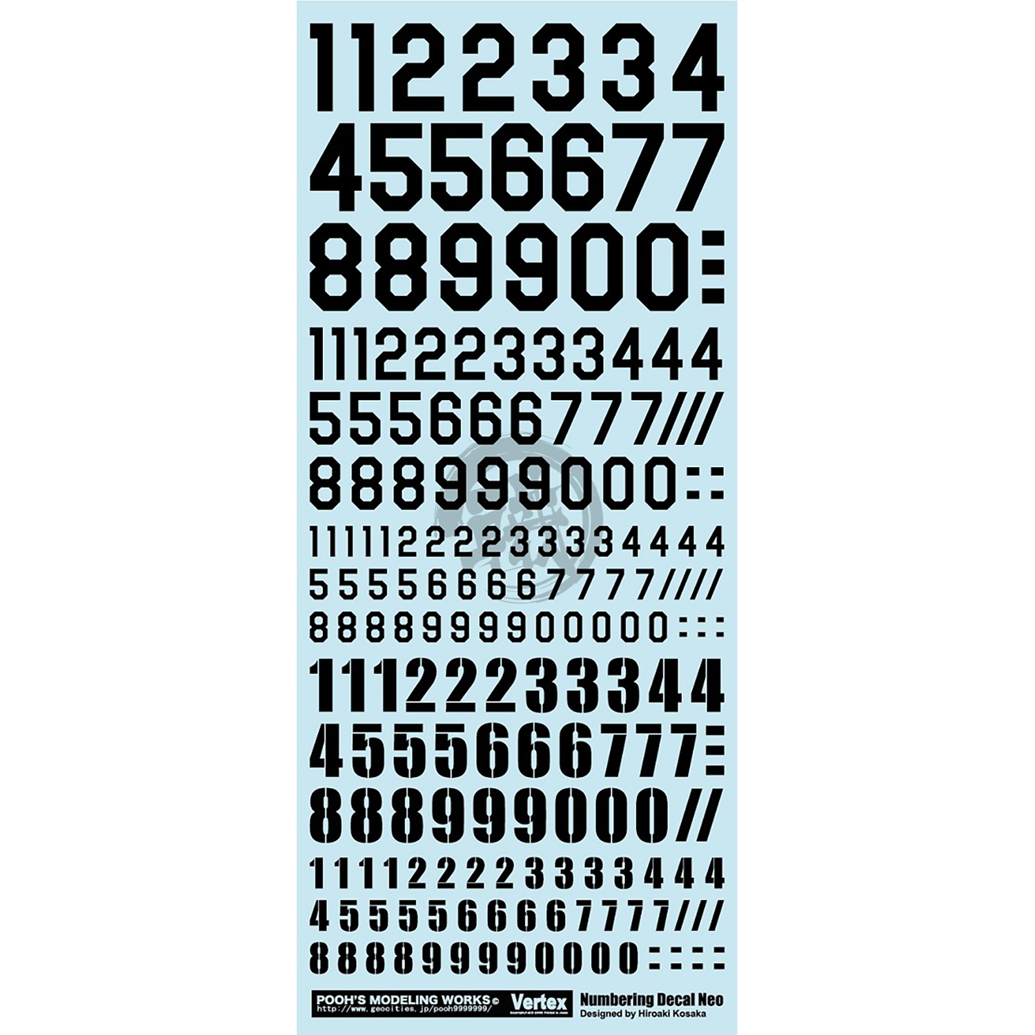 Numbering Decal Neo [Black] - ShokuninGunpla