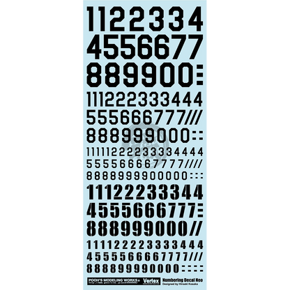 Numbering Decal Neo [Black] - ShokuninGunpla