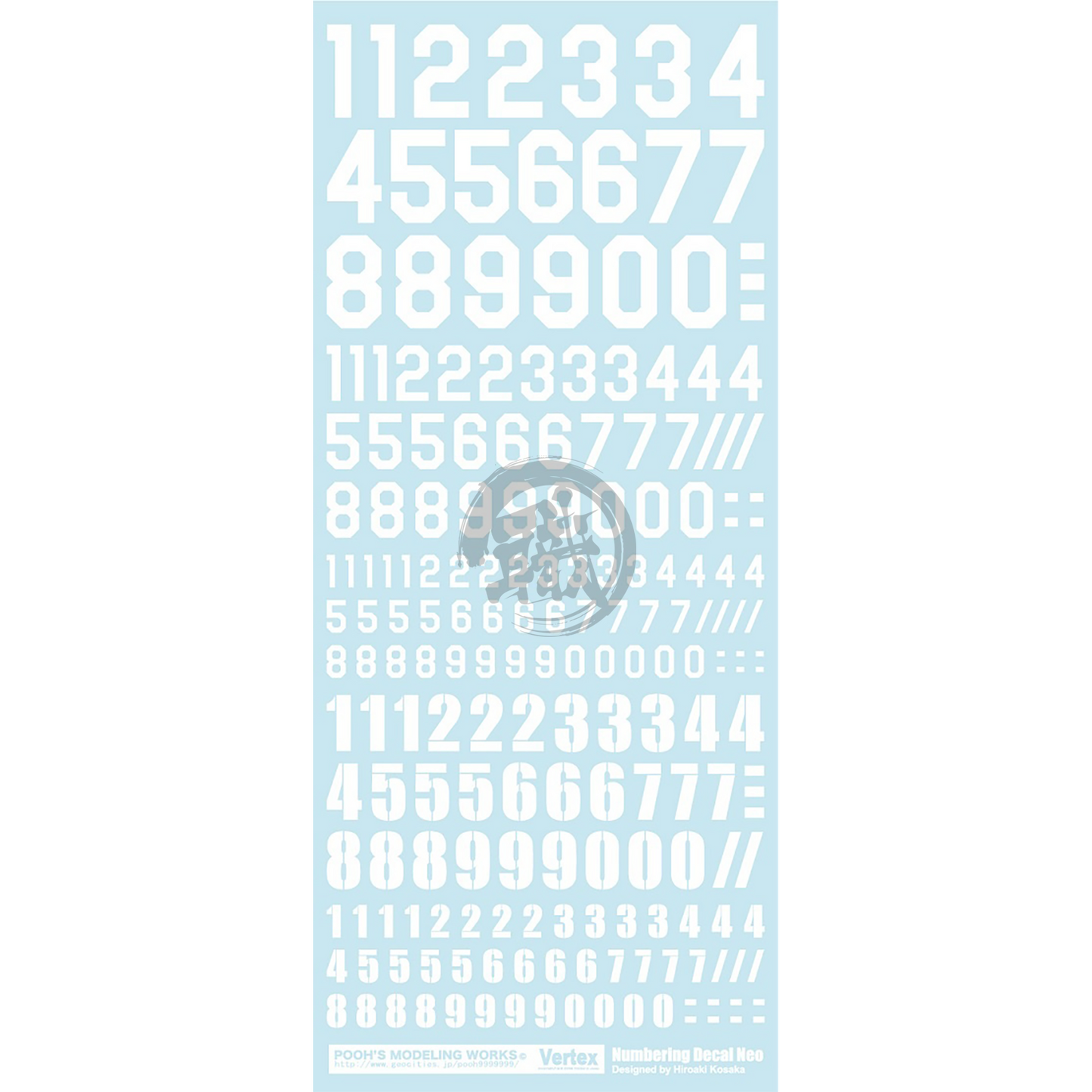 Numbering Decal Neo [White] - ShokuninGunpla