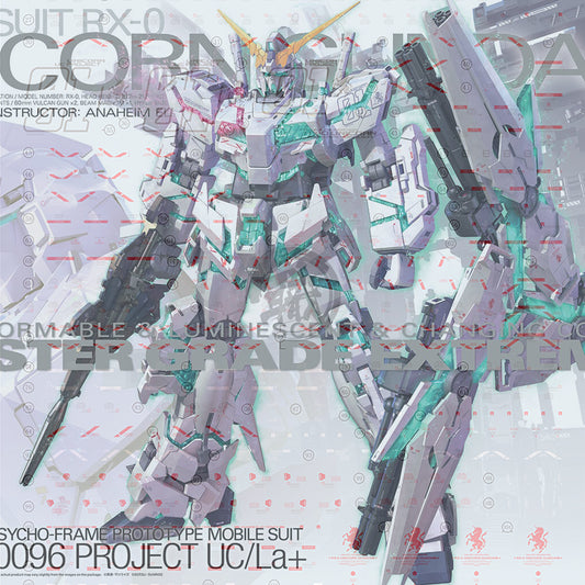 MGEX Unicorn Gundam Ver.Ka Waterslide Decals [Fluorescent] - ShokuninGunpla