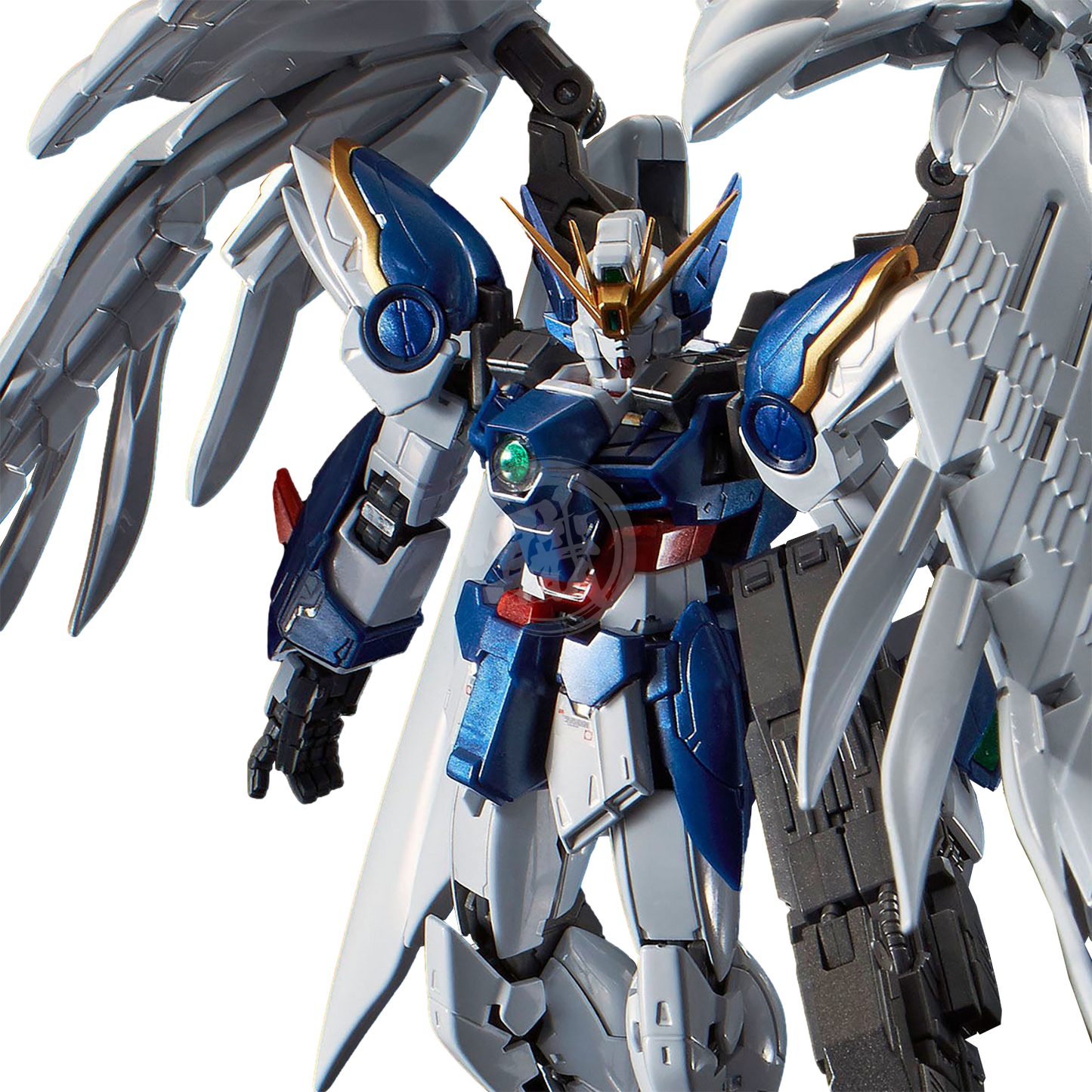 Bandai - RG Wing Gundam Zero EW with Drei Zwerg [Titanium Finish] - ShokuninGunpla