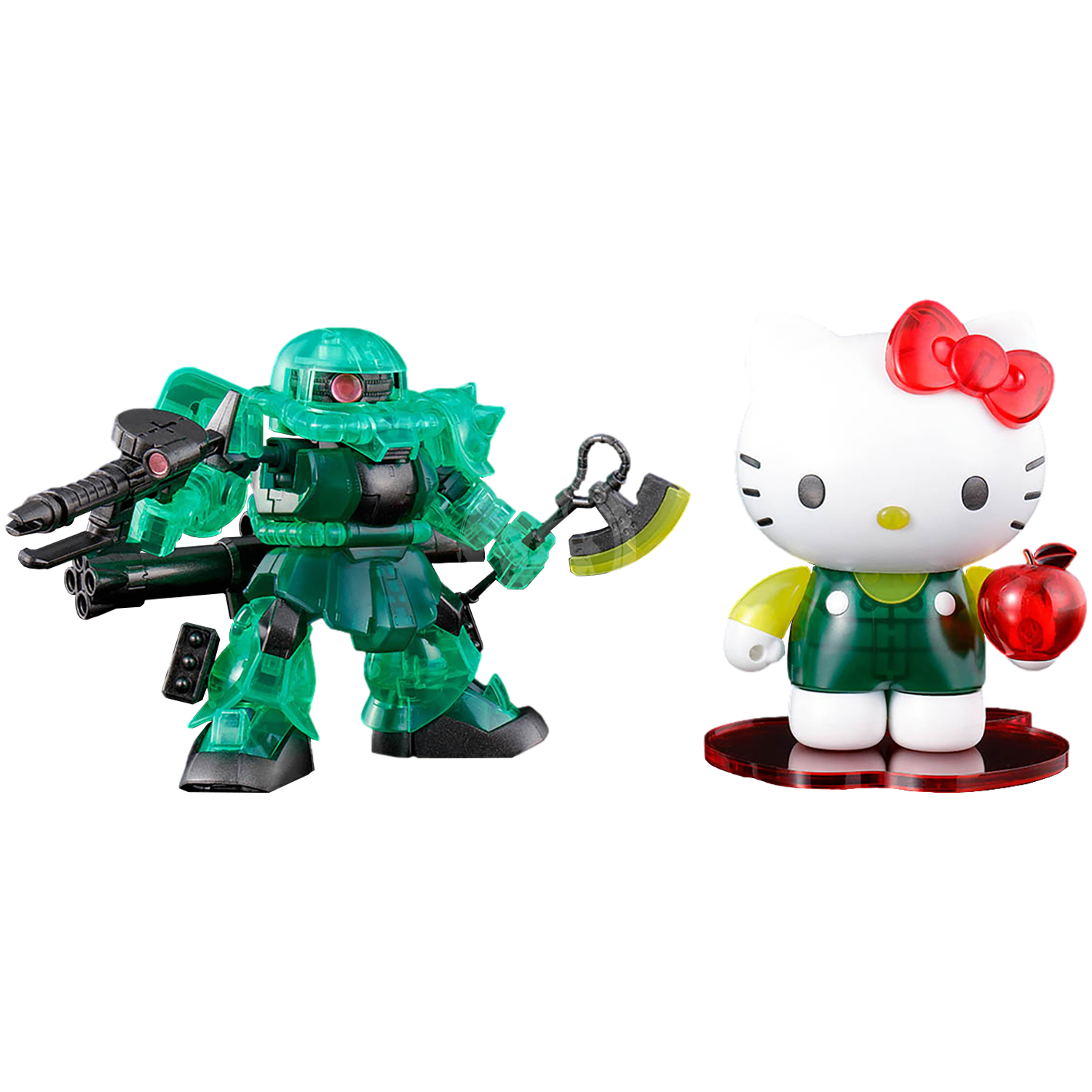 Hello Kitty / Zaku II [SD GUNDAM CROSS SILHOUETTE] [Clear Color] - ShokuninGunpla